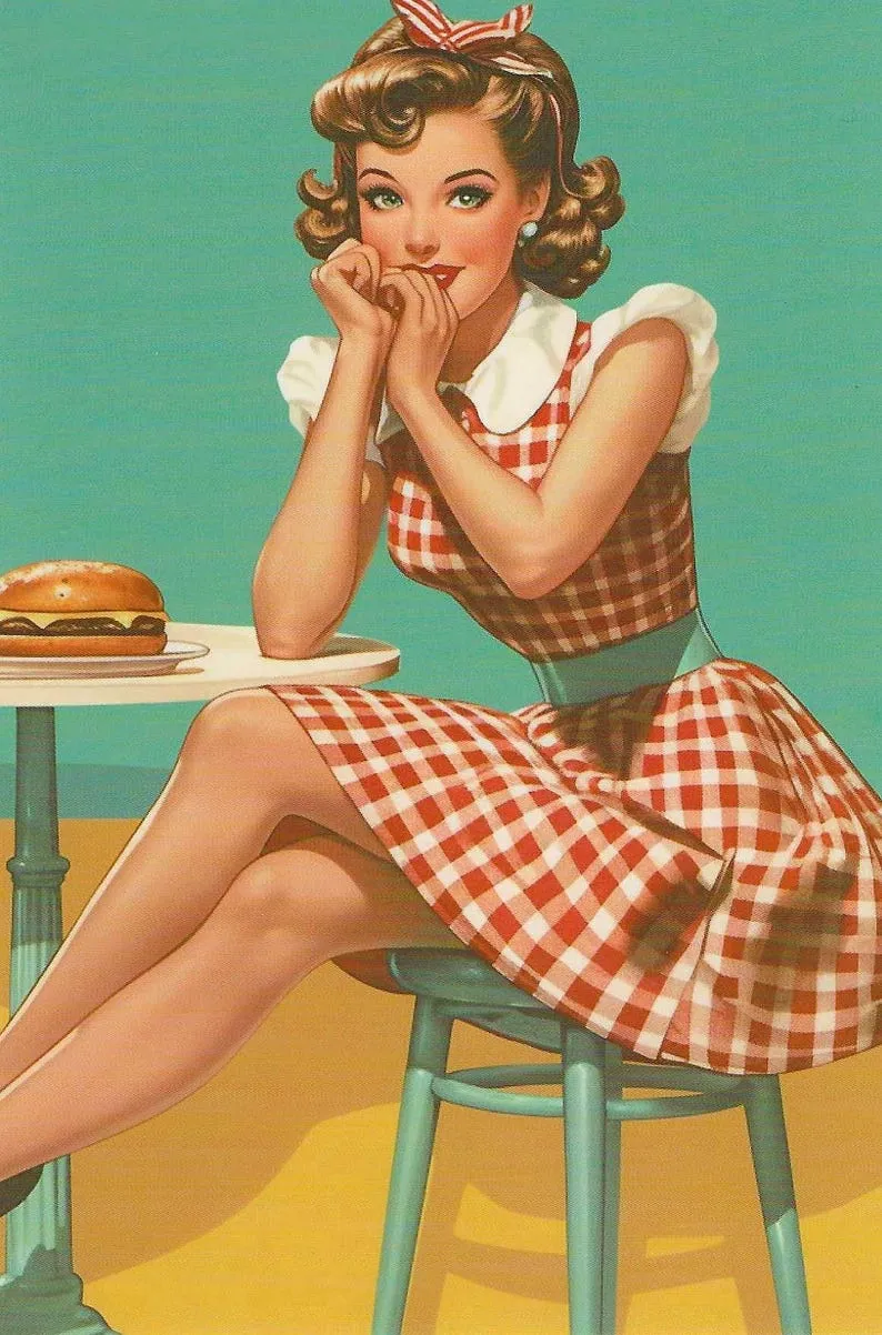 Eat Like a Bombshell: Busting the Myths Around What Golden Age Pin-Ups Actually Put on Their Plates